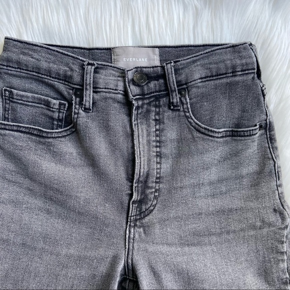 - Everlane Smokey Grey High Rise Skinny Ankle Jeans - Picture 2 of 9